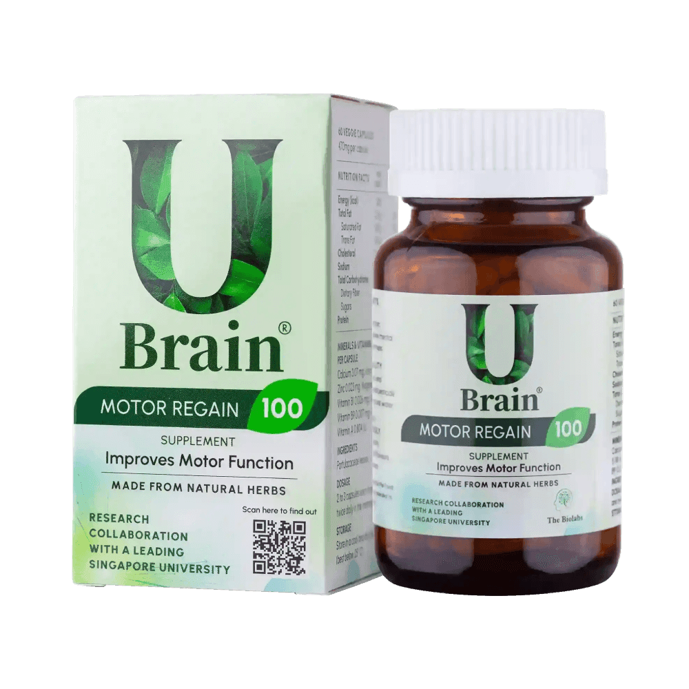 Natural brain health capsules with fresh herbs